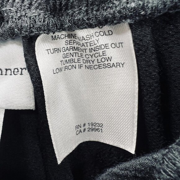 Alfred Dunner Pants Womens 12 Black Cropped Embellished Cuff Beaded Trim Rayon - Picture 6 of 9